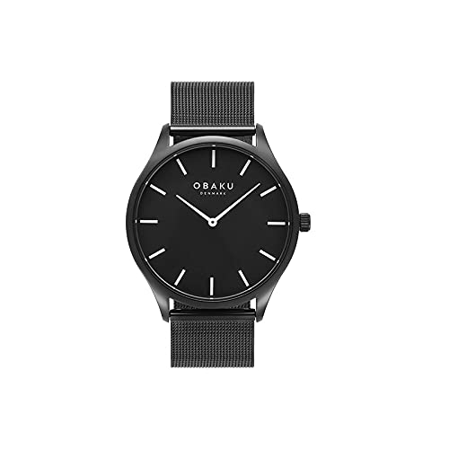 Obaku Tang Lille Charcoal Analog Black Dial Women's Watch-V260LXBBMB