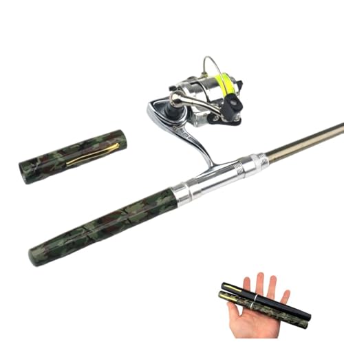 Caña de pescar compacta con rodamiento 2 + 1 BB para evitar equipos pesados 5