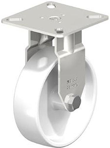 Blickle Low Height Stainless Steel Rigid Caster 3" Nylon Wheel-1