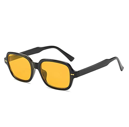 USonline911 DUPER Trendy Retro Oversized Yellow Orange Lens Sunglasses for Men and Women2