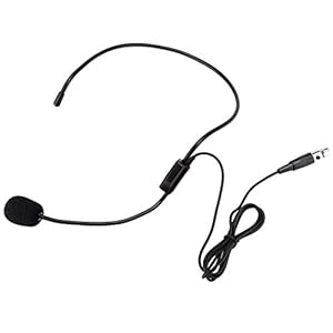 Deror Mini microfoon,Mini XLR 3 Pins TA3F Plug Head-Wear Mic,Professionele Draadloze Headset Microfoon,voor Taille…