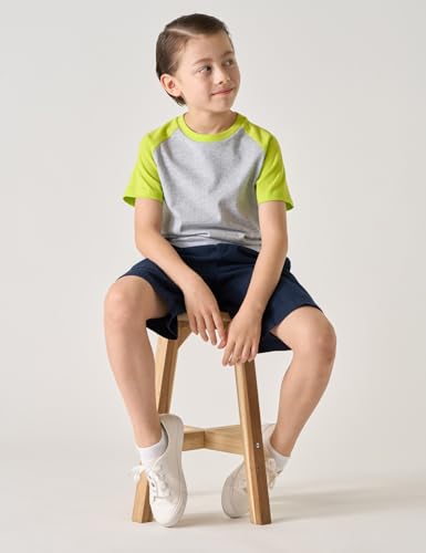 Image of LAPASA Boys & Girls Cotton Graphic T-Shirts 4 Pack Tees for 3T-13Y Kids K01 | Ribbed Crewneck & Short Sleeve Undershirts for Toddlers and Teens. Soft, Breathable, Ideal for School & Daily Wear
