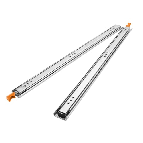 SAN HIMA 1 Pair Heavy Duty Drawer Slide - Extendable Length 750MM-1500MM Load Capacity 125KG, Soft Close Drawer Runners Rail with Locking Side Mount Width 53MM, for Vehicle Home