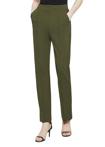 Urban CoCo Women's Yoga Dress Pants Stretchy Casual Slacks Straight Leg Work Pants with Pockets3