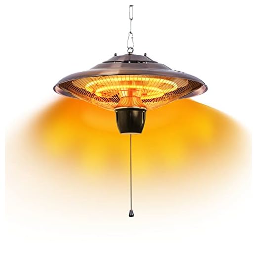 DONYER POWER 1500W Electrical Patio Heater, Ceiling Mounted, Outdoor or Indoor Use