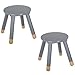 Lot de 2 tabourets enfant Gris Atmosphera for kids