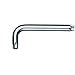 Stahlwille 43220015 10766 3.3 mm Key Wrench, Size T15, 18mm x 54mm, for Inside TORX Screws, Chrome Vanadium, Chrome-Plated, T-Shaped Handle, Made in Germany