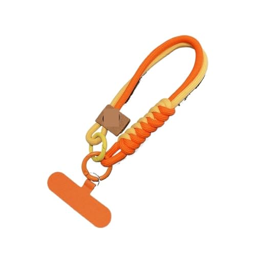 Bijou de téléphone en corde tressée à motifs contrastés idéal pour vos sorties urbaines
