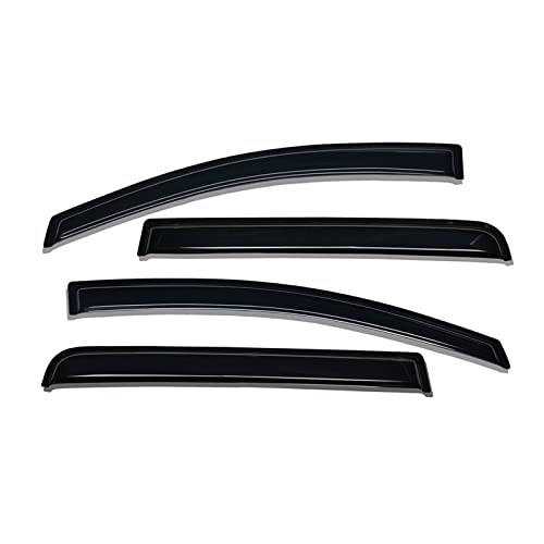 Déflecteurs latéraux pour Ford Ranger de voyage en famille Raptor Wildtrak 2012-2022 buées évitées