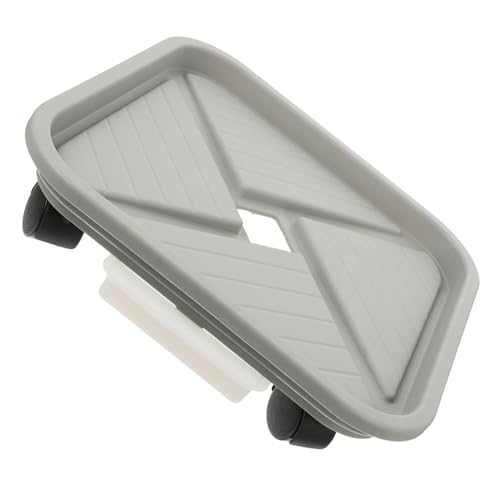 BESTonZON Flower Pot Mover Trolley with Rolling Plant Stand and Water Tray Heavy Duty Capacity Planter Pallet for Use Durable and Easy to Clean Plant Saucer Wheels