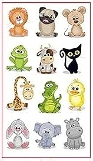 10 sheets Temporary Tattoos for children, Tattoo stickers for kids boys and girls, Dinosaurs, Mermaids, Unicorns, Animal themed temporary tattoo stickers, Party favours, temporary body tattoos (Animals)