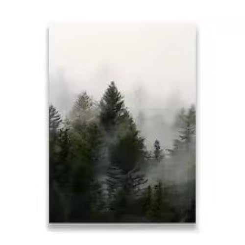 Décoration murale minimaliste forêt vierge triptyque haut de gamme encadré - 2