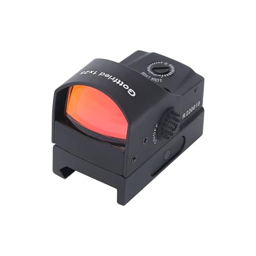 Red Win Gottfried 1x25x17 Red Dot Sight 4 MOA Dot Reflex Sight 60 Minutes Auto Turn Off Red Illumination Micro Red Dot Sight