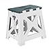 shamjina Folding Step Stool Camp Stool Ultralight Multipurpose Outdoor Foldable Stool Foldable Stool for Bathroom Home Patio Picnic, Large Green