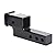 HITOWMFG 2Inch Trailer Hitch Receiver Extension with 2 inch Rise/Drop, Solid Shank