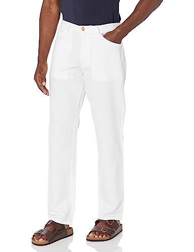 AG Adriano Goldschmied Men's Everett Slim Straight, White, 38W x 34L
