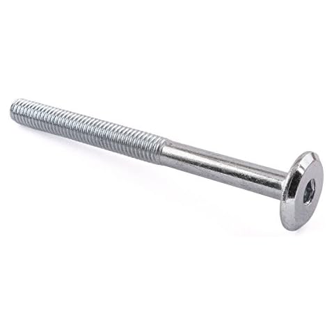 Conector tornillos bañado en zinc M6 x 70 mm, 50 unidades Cover