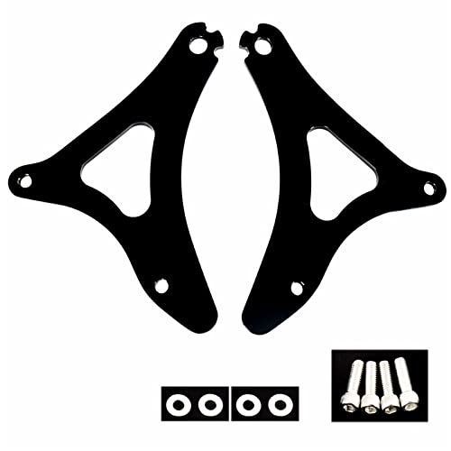 Support fixe noir brillant et dossier passager pour Harley Touring 2014-2023