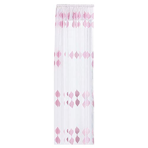 XZXCVN Cortina Anti Mosquitos de Voile Transparente, Suave y Ligera, 1x2.5m, Decoración para Salón y Ventanas - Protección contra Mosquitos, Reducción de Ruido, Ambiente Privado y (Rosa)