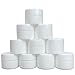 Lip Balm Containers - 0.25 Ounce White Plastic Lip Balm Jars w/lids, 12 Pack