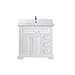 Vinnova 783036-WH-WS-NM Lorna Bathroom Vanity, White Finish