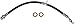 Dorman H621435 Rear Passenger Side Brake Hydraulic Hose Compatible with Select Lexus Models