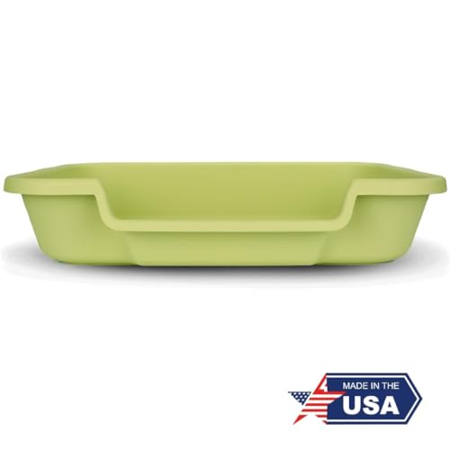 PuppyGoHere Dog Litter Box, Large Size, Apple Green Color, Durable & Pet Safe Puppy Litter Box, Indoor Open Top Entry Dog Litter Pan, Comfortable for Dogs, Great for Dogs up to 20 lbs - Thumbnail 3