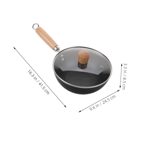 Wok de hierro fundido LABRIMP con tapa para cocción tradicional miniatura 2