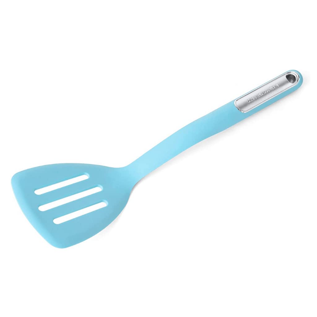 Spatule ajourée silicone KitchenAid Aqua idéale pour réussir vos brunchs et poissons poêlés