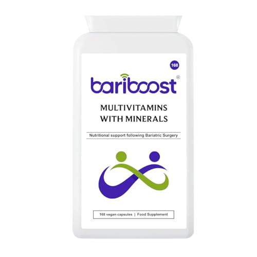 Bariboost Bariatric Multivitamin | Bariatric Vitamins and Minerals | Vitamins for Bariatric Surgery Patients | Gastric Bypass and Sleeve Gastrectomy | Easy to Swallow Capsule (168)