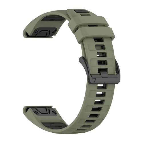 [�����ȓX] �ɓK��Garmin Fenix 8 43mm 47mm 51mm�X�|�[�c�V���R�����X�g�o���h�B�ɓK��Garmin EpixQuatix7 Fenix 7X 6X 7S Pro Descent Mk3�o���h�B(Army green black,