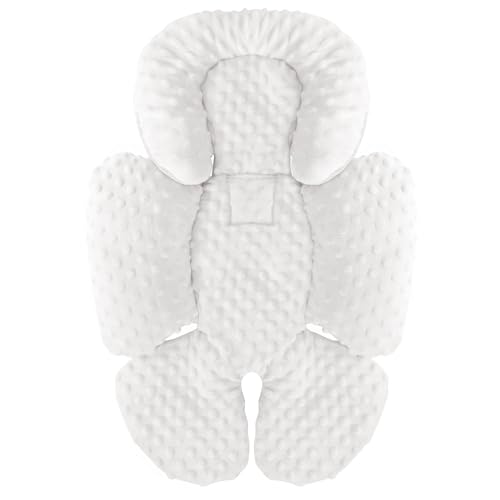 Baby Autositz-Kissen, Kopf- und Körperstütze für Neugeboreneneinsatz, 2-in-1 reversibles Babysitz-Kissen, weiche Kinderwagen-Einlage für...