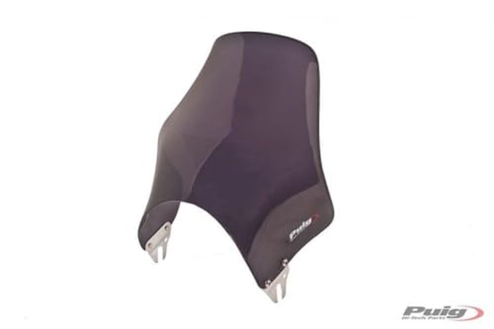 Pare-brise Puig 4320H Pour Yamaha YBR125/Custom 08-13 Et Honda CG125 - Transparent/Gris Fumé