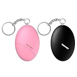 TECKNET Personal Alarms for Women, 2 Pack 140dB Loud Sound Security Alarms, Small Alarm Keychain & Keyring, Emergency Security Safe Protection Devices For Women Girls Kids Elderly