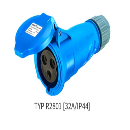 Conector industrial enchufe empotrado 3-4-5 pines 32A IP44 miniatura 2