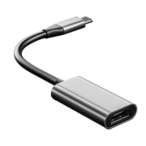 YUNHOLO USB C to HDMI Adapter, 4K USB Type-C to HDMI Adapter, Sturdy Aluminum&Nylon Type C to HD-MI Converter, with Video Audio Output 60Hz, Compatible with Phone, Pad, Computer