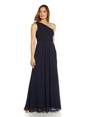 Image of Adrianna Papell One Shoulder Chiffon Gown