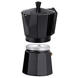 Photo Gallery zerodeko caffettiera da fornello - caffettiera per espresso - capacità - 300 ml - alluminio - piano cottura a induzione e - facile da usare - ideale per Photo Gallery zerodeko caffettiera da fornello - caffettiera per espresso - capacità - 300 ml - alluminio - piano cottura a induzione e - facile da usare - ideale per