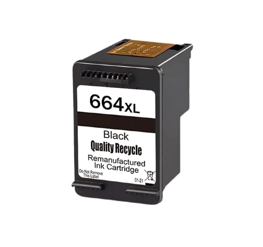 Impresoras, Office Product EFENTUS C&J Cartucho de Tinta 664XL Reemplazo Compatible DeskJet Ink Advantage 2135 1115 2675 3635 3775 Impresora (Negro)