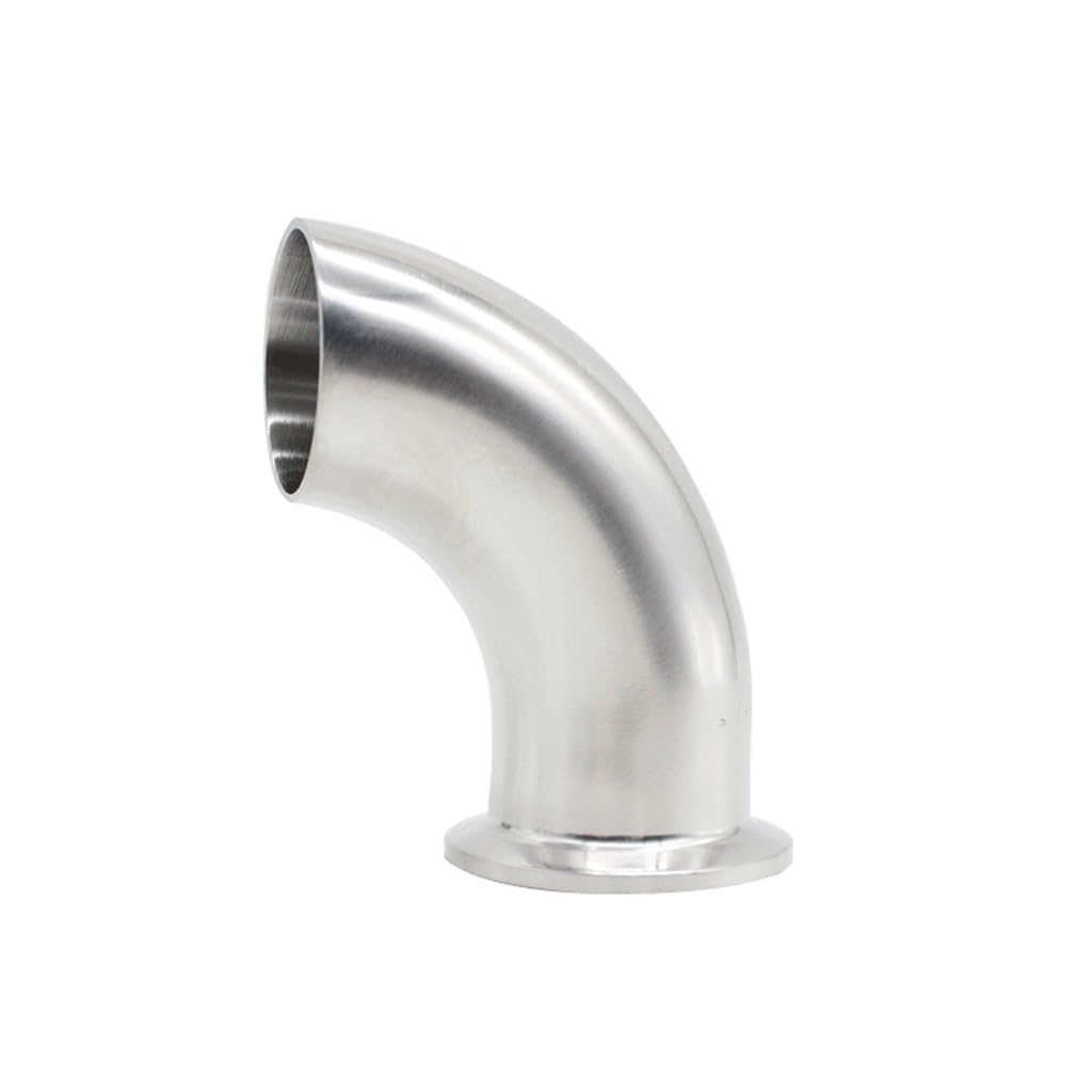 Accesorio for tubería de fundición, soldadura a tope, abrazadera triple SS316L, codo de 90 grados de acero inoxidable, tubería sanitaria, for conectores de tuberías, accesorios de codos de conexión de