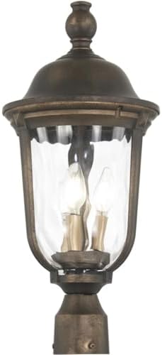 Minka Great Outdoors Havenwood 21 1/4" H Tavira Bronze and Alder Silver Outdoor Post Light