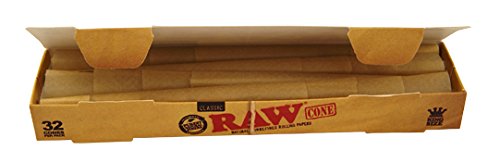 109 Mm Pre-Rolled Conical Ks Sleeves, Pack Of 32, Joint Sleeves, Pre-Rolled Cones, Joint Unbleached.