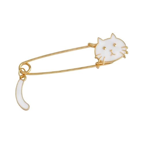 pins， 5Pcs 7cm Lagre Size Adorable Dripping Kitten Wagging Tail Brooch Safety Pins Clothing Accessories(Xz222)