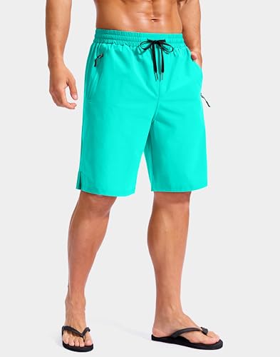 Image of G Gradual Mens Swim Trunks with Compression Liner 7 inch /9'' Quick Dry Board Shorts Swimsuit Bathing Suit for Men Zipper Pockets