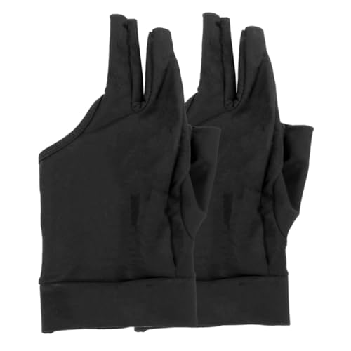 VICASKY High Elastic Finger Billiard Glove Slip Snooker Glove for Comfortable Grip Black Breathable for Enhanced Flexibility and Lightweight Design