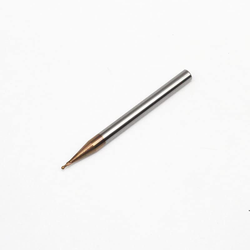 1PC 1mm 2 Flutes HRC55 Carbide Ball Nose End Mills R0.5-D1X2LXD4X50L Spiral Bits Endmill Cutting Router Bits Milling Cutter Tool