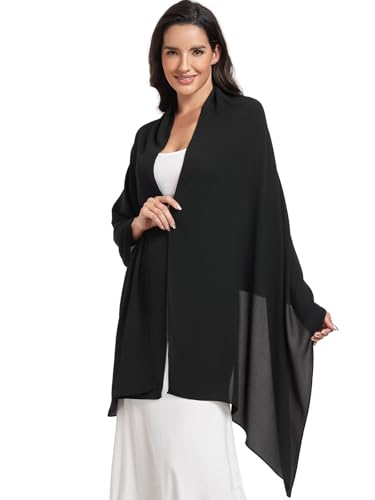 Chiffon Shawl and Wraps for Women Warm Scarves Wedding Evening Bridal Scarfs Pashmina Shawls2