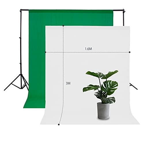 TFSKY Hintergrund Stützsystem Fotostudio Set mit Softbox, 2X Hintergrundstoff(weiß, grün), 2X LED Dauerlicht, Studioleuchte Studiosets für Fotostudio Produkt Porträt sowie Video Fotografie – Bild 7