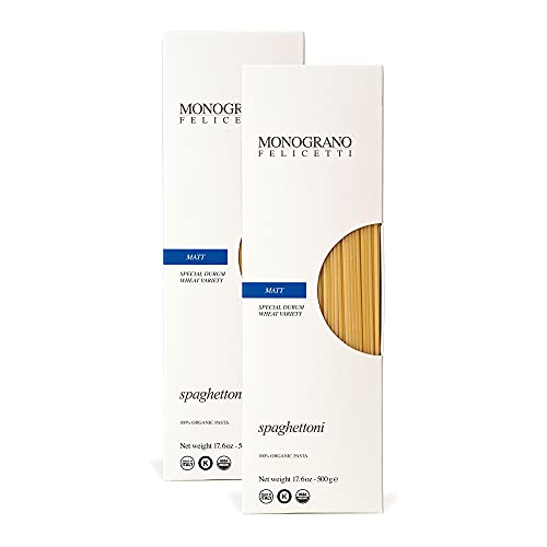 Monograno Felicetti Matt Spaghettoni Pasta Italian Organic Non-GMO 17.6oz (500g)
