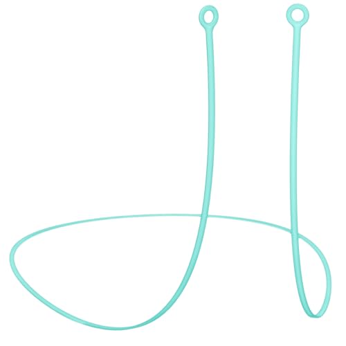 Qianyu 2 Stück Ohrstöpsel Verbindungskabel Silikon Anti-Verlust Ohrbügel Silikonband Sport Ohrstopsel Sicherheitskordel Lanyard für Abnehmbare Spitzen-Keine Ohrstöpsel (Grün)